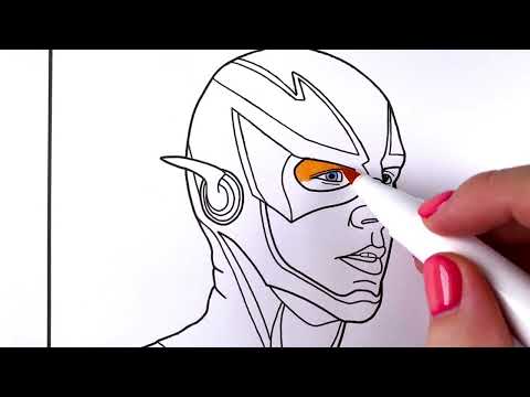 ⭐️ Flash : Barry Allen Coloring Page ⭐️