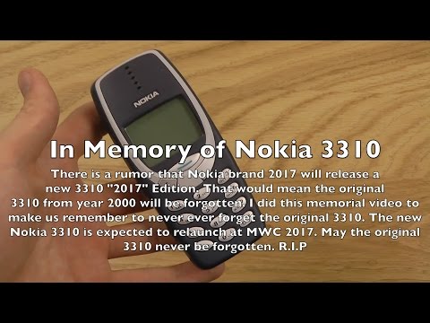 Nokia 3310 RIP 2000-2017!