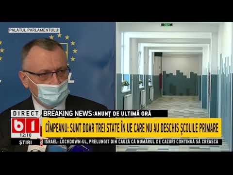 STIRI B1 ORA 12.00 DIN 1 FEBR 2021 - DECLARATII MINISTRUL EDUCATIEI