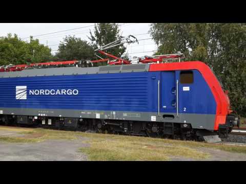 SIEMENS NORD CARGO E.474-201 PRONTA PER LA MANOVRA A CAVA TIGOZZI. (CR) 8 - 10 - 2016