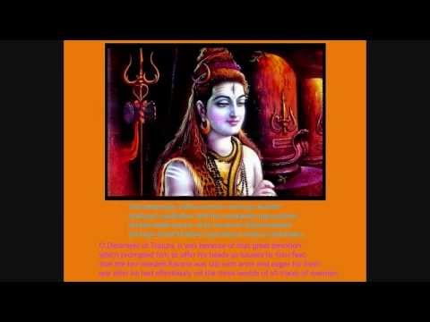 Shiva Mahimna Stotram with lyrics and translation Part 1 of 3