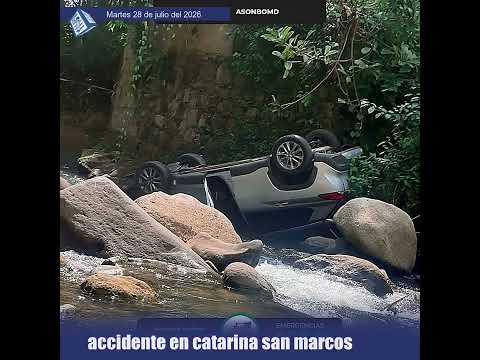 Accidente de tránsito en Catarina, San Marcos, deja un herido
