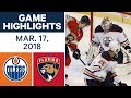 NHL Game Highlights Oilers Vs Panthers Mar 17 2018