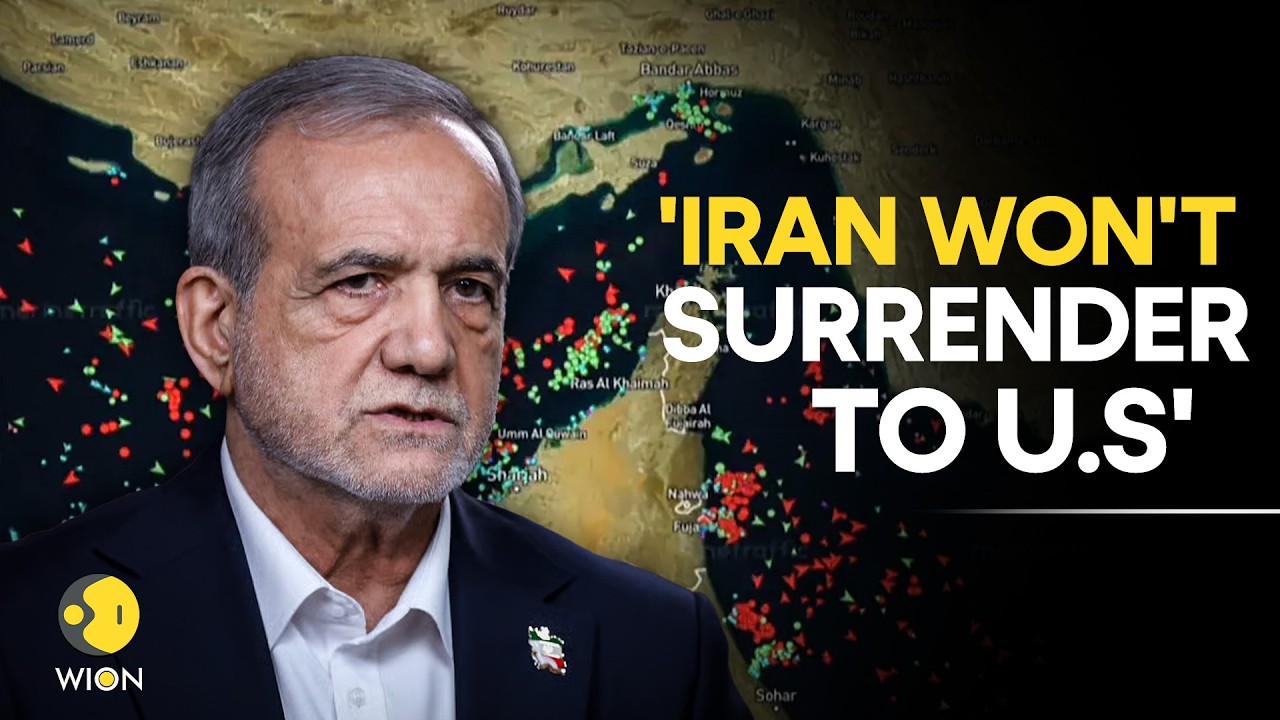 US Iran War LIVE: Iran Draws Red Line— Pezeshkian: Iran Will 'Never Surrender' To US Pressure | WION