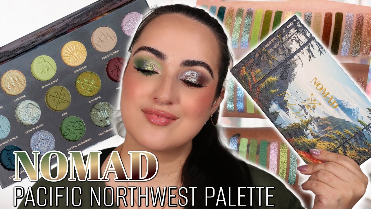 I'M IMPRESSED! Nomad Cosmetics Pacific Northwest Eyeshadow Palette! 🌲Review & 2 Looks!