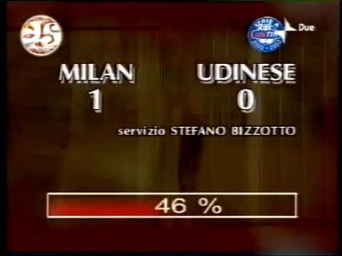 2002-03 (1a Rec - 06-11-2002) Milan-Udinese 1-0 [Rivaldo] Servizio D.S.Rai2