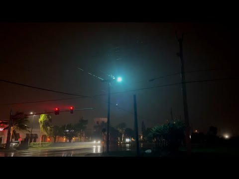 Hurricane Nicole Power Flashes, Melbourne, FL - 11/10/2022