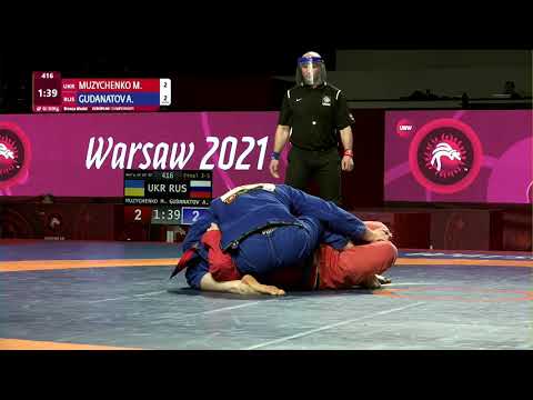 BRONZE Men's GP Gi - 92 kg: M. MUZYCHENKO (UKR) v. A. GUDANATOV (RUS)