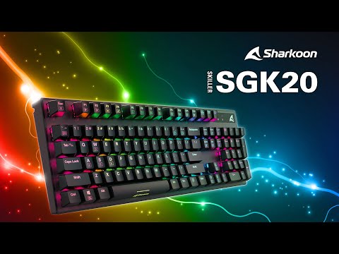 Sharkoon SKILLER SGK20 Gaming-Tastatur, Huano Brown video preview