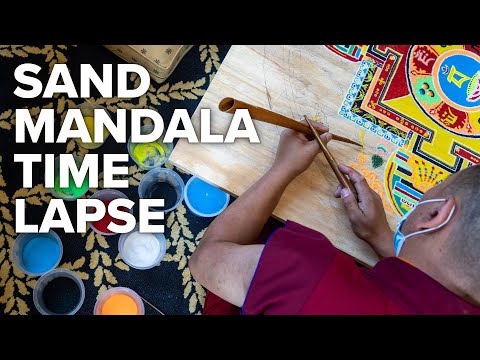 Sand Mandala Time Lapse - Randolph College 2021