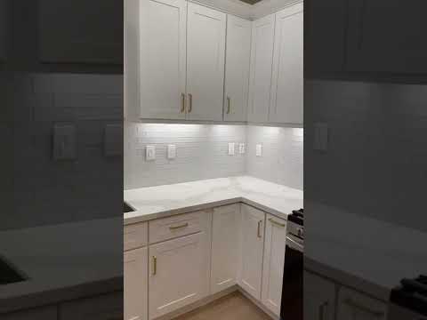 Renovated White Shaker Kitchen Cabinet