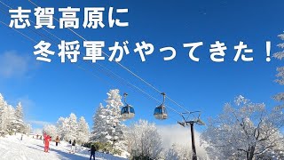 志賀高原に冬将軍到来！