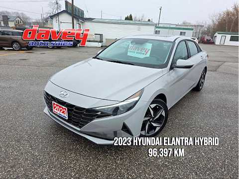 2023 Hyundai Elantra Hybrid Luxury DCT in Gray for sale at Davey Auto Sales Oshawa South in Oshawa, ON