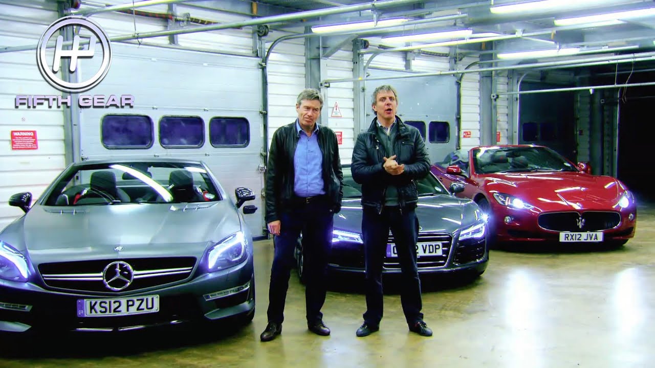 Tiff VS Plato Grand Tourer Challenge: Merc VS Audi VS Maserati | Fifth Gear