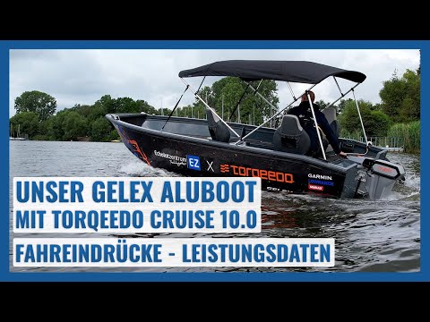 Mit dem GELEX 5.2 Aluboot mit Torqeedo Cruise 10.0 auf dem Lippesee | Fahreindrücke - Leistungsdaten
