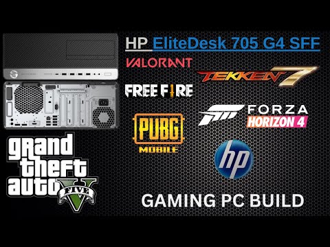 Gaming PC Build HP EliteDesk 705 G4 SFF AMD Ryzen 5 2400G Vega 11 graphics Gaming Performance