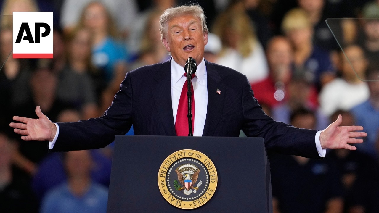 Video: Trump tells Michigan supporters he's done more for them than their parents
