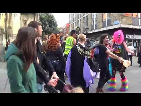 ZOMBIE SALSA BAND WITH GLOUCESTER ZOMBIE WALK 281017