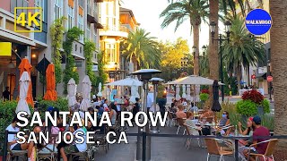 Santana Row - Walking Tour | Luxurious Shopping Mall in Silicon Valley | San Jose | California | 4K