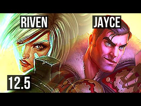 RIVEN vs JAYCE (TOP) | Rank 3 Riven, 3.6M mastery, 7 solo kills, 1200+ games | BR Challenger | 12.5