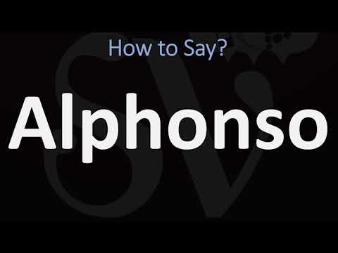 How to Pronounce Alphonso? (CORRECTLY)