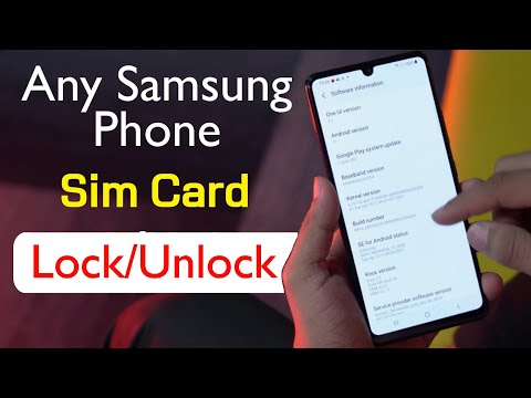 How to Lock Sim Card in Any Samsung Phone | Samsung Device Any Sim Card Puk Lock Settings