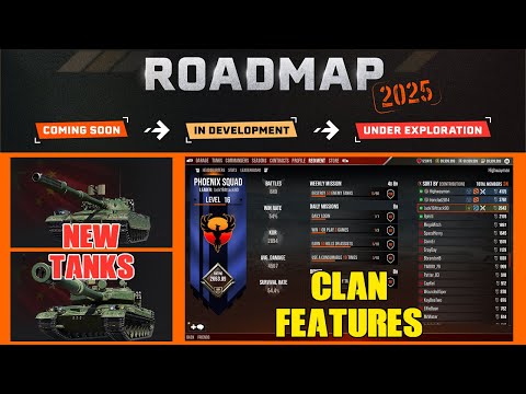 New Tanks, Clan Features, and More | World of Tanks Console Roadmap 2025