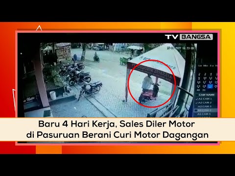 Baru 4 Hari Kerja, Sales Diler Motor di Pasuruan Berani Curi Motor Dagangan