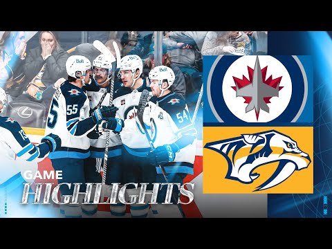Nashville Predators vs. Winnipeg Jets - Game Highlights