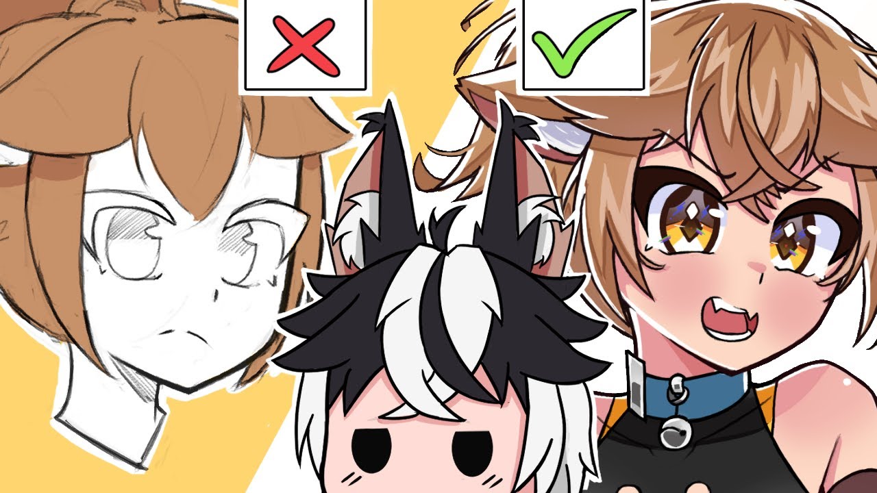 Você NÃO SABE desenhar cabelos - (Como desenhar e pintar cabelos)