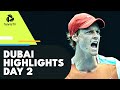 Rublev Battles Evans; Sinner, Shapovalov & Karatsev All In Action | Dubai 2022 Highlights Day 2