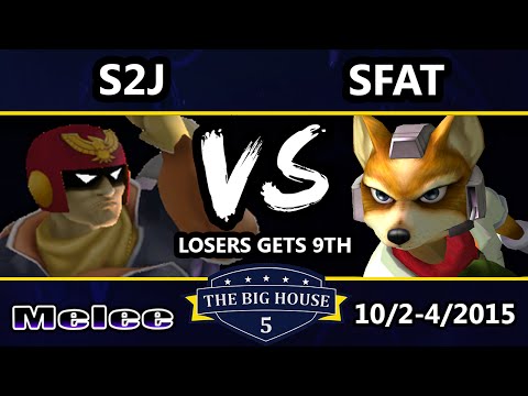 The Big House 5 - S2J (Captain Falcon) Vs. SFAT (Fox) - Losers Round 6 - SSBM