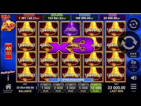 40 Lucky King Extreme Bell Link - Big Wins - Bonus 3X - Egt Digital