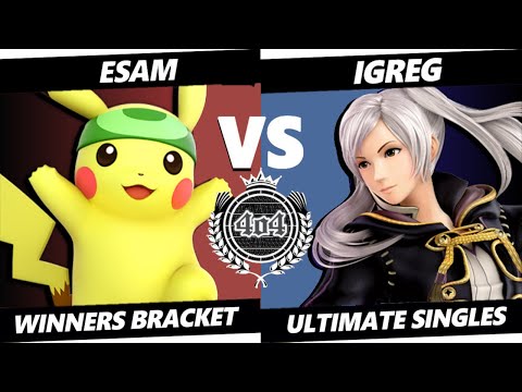 4o4 Smash Night 83 - Panda| ESAM (Pikachu) vs AP| iGreg! (Robin) - Winners Round 4
