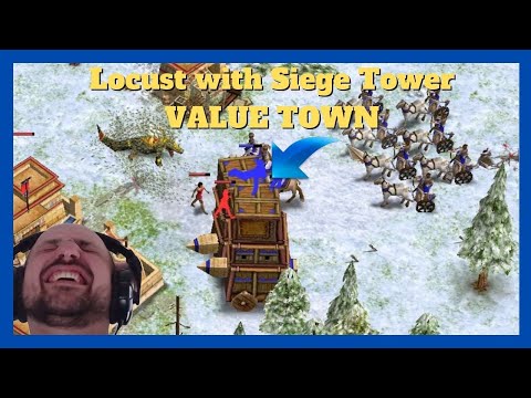Siege Tower timing is OP with Locust | Ranked 1v1 Ra vs Ra #aom #ageofempires