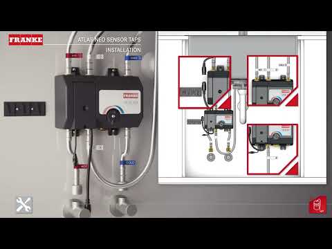 Franke Atlas Neo Sensor Taps   Installation 1