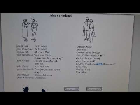 Eslovaco A1: buổi 1: chào hỏi thông dụng hàng ngày.