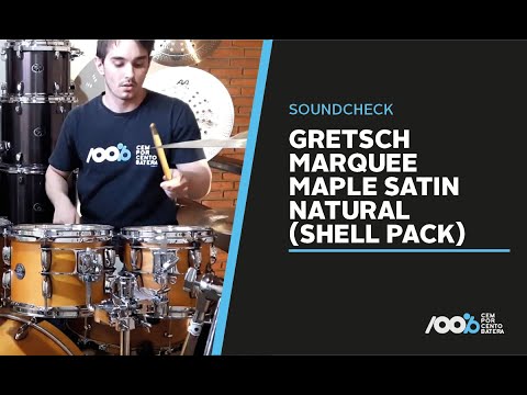 100% Batera Soundcheck - Gretsch Marquee Maple Satin Natural (Shell Pack)