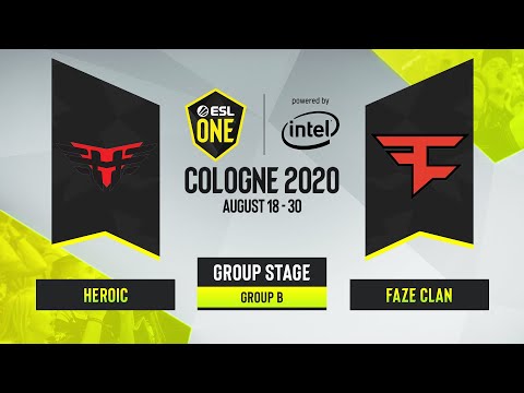 CS:GO - Faze Clan vs. Heroic [Mirage] Map 2 - ESL One Cologne 2020 - Group B - EU