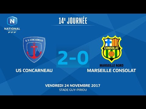J14 : US Concarneau - GS Marseille Consolat (2-0), le replay