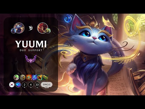 Yuumi Support vs Zyra - KR Master Patch 13.9