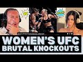 THESE ARE SOME BADASS LADIES!! Women's UFC Most Brutal Knockouts Reaction Video!