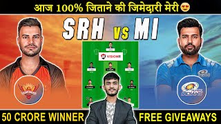 SRH vs MI Dream 11 Team Prediction Today | SRH vs MI Dream11 | Dream 11 Team of Today Match