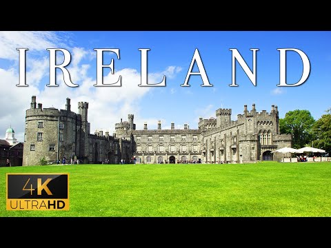 FLYING OVER IRELAND (4K UHD) - Relaxing Music With Stunning Beautiful Nature (4K Video Ultra HD)