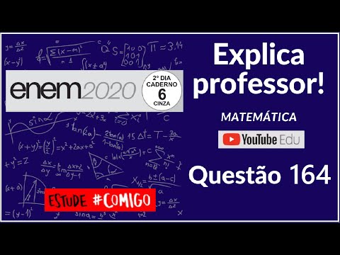 (A344) Volume - Questão 164 - ENEM 2020 - Prova Cinza - Explica professor! Matemática