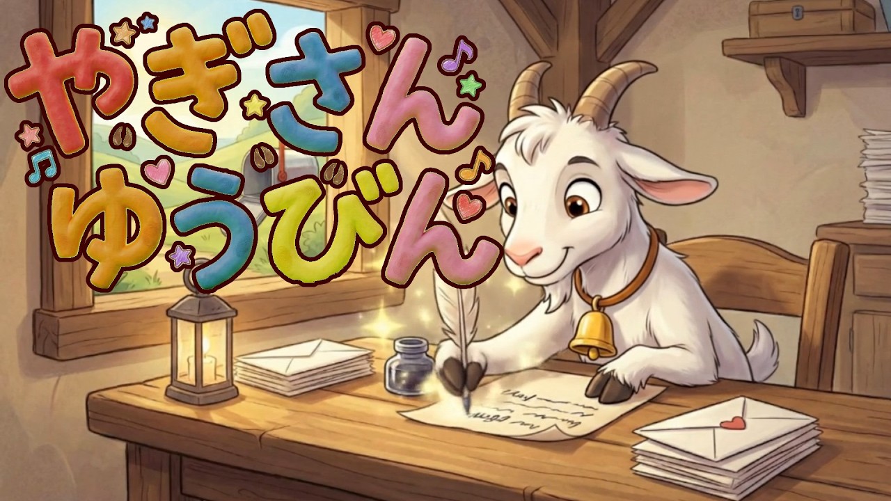 やぎさんゆうびん【童謡】しろやぎさんから おてがみついた