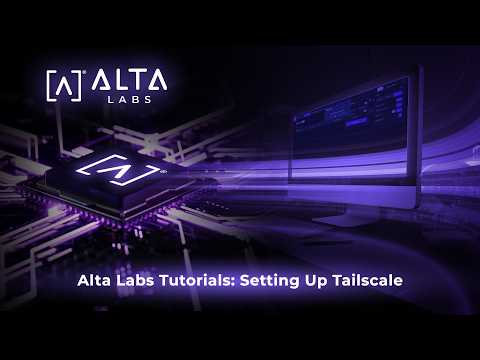 Setting Up Tailscale On The Route10 Alta Labs Tutorials