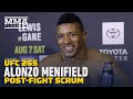 Alonzo Menifield Explains Fight Theory: Weapon Kills Animal | UFC 265 | MMA Fighting