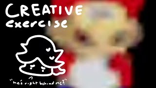 redoodling the mario dance gif - creative exercise