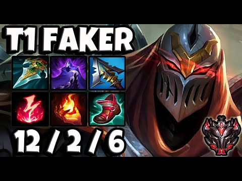 T1 Faker ZED vs SYLAS [ MID ] Patch 11.6 Ranked Korea ✅